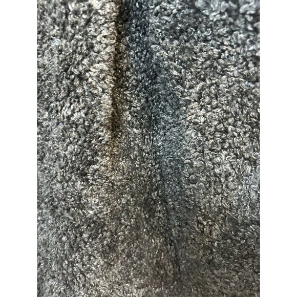 Wooly Bully Wear Large Suede Jacket Black Warm Long - Picture 5 of 6